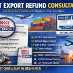GST export refund consultant in Delhi NCR fixing ICEGATE error SB001 SB002, LUT filing, GSTR1 table 6 mismatch, shipping bill error, IGST refund for exporters to Nepal and other countries